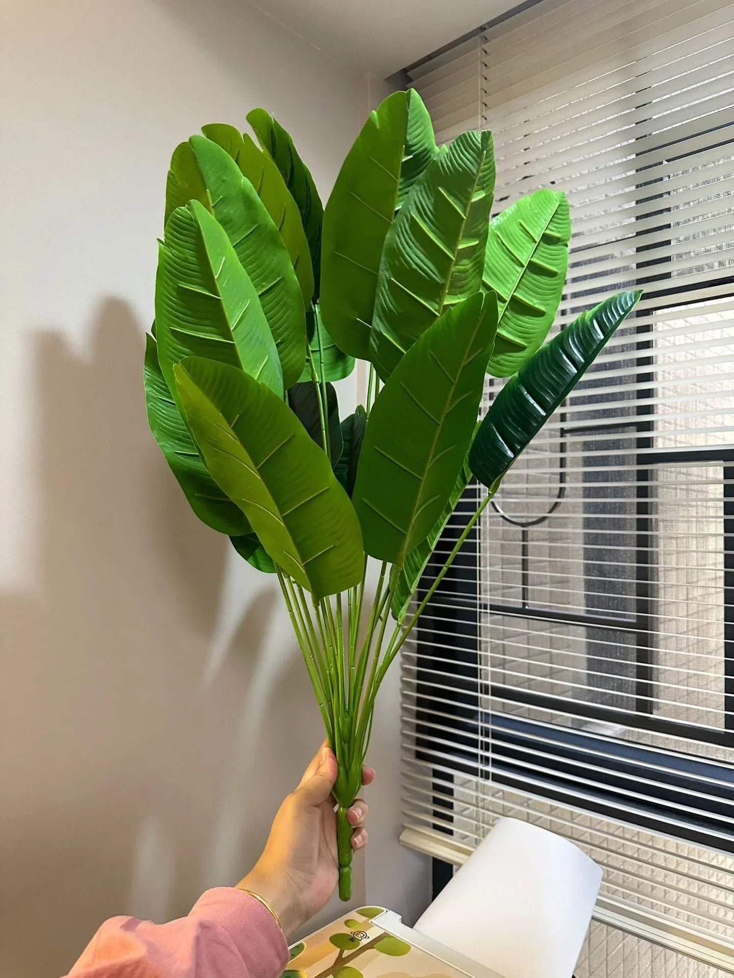 18 feuilles plantes artificielles grand palmier Tropical