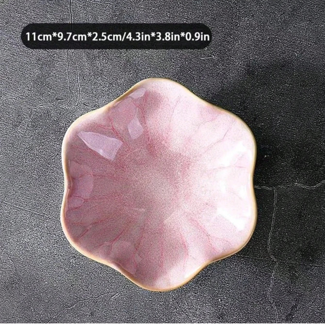 Plateau de rangement en céramique Lotus