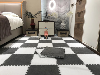 Polymère de jeu en peluche douce pour enfants, tapis de puzzle en mousse brûleur, jouets pour bébé, garder au chaud dans la chambre.