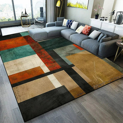 Tapis de salon géométrique de luxe