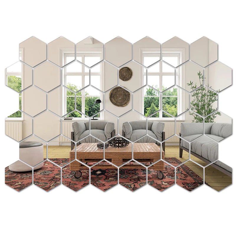 autocollant d'art mural hexagonal,