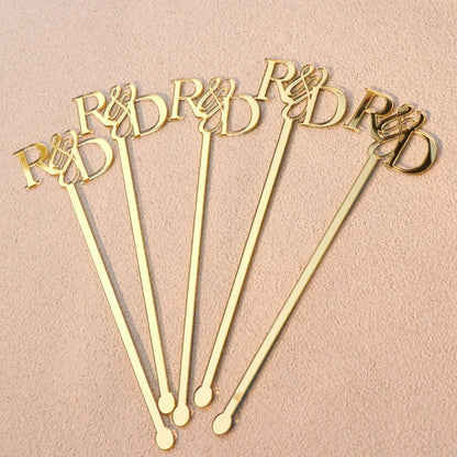 Agitateurs de boissons personnalisés, bâtons de Cocktail