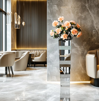 Grand Vase à miroir au sol