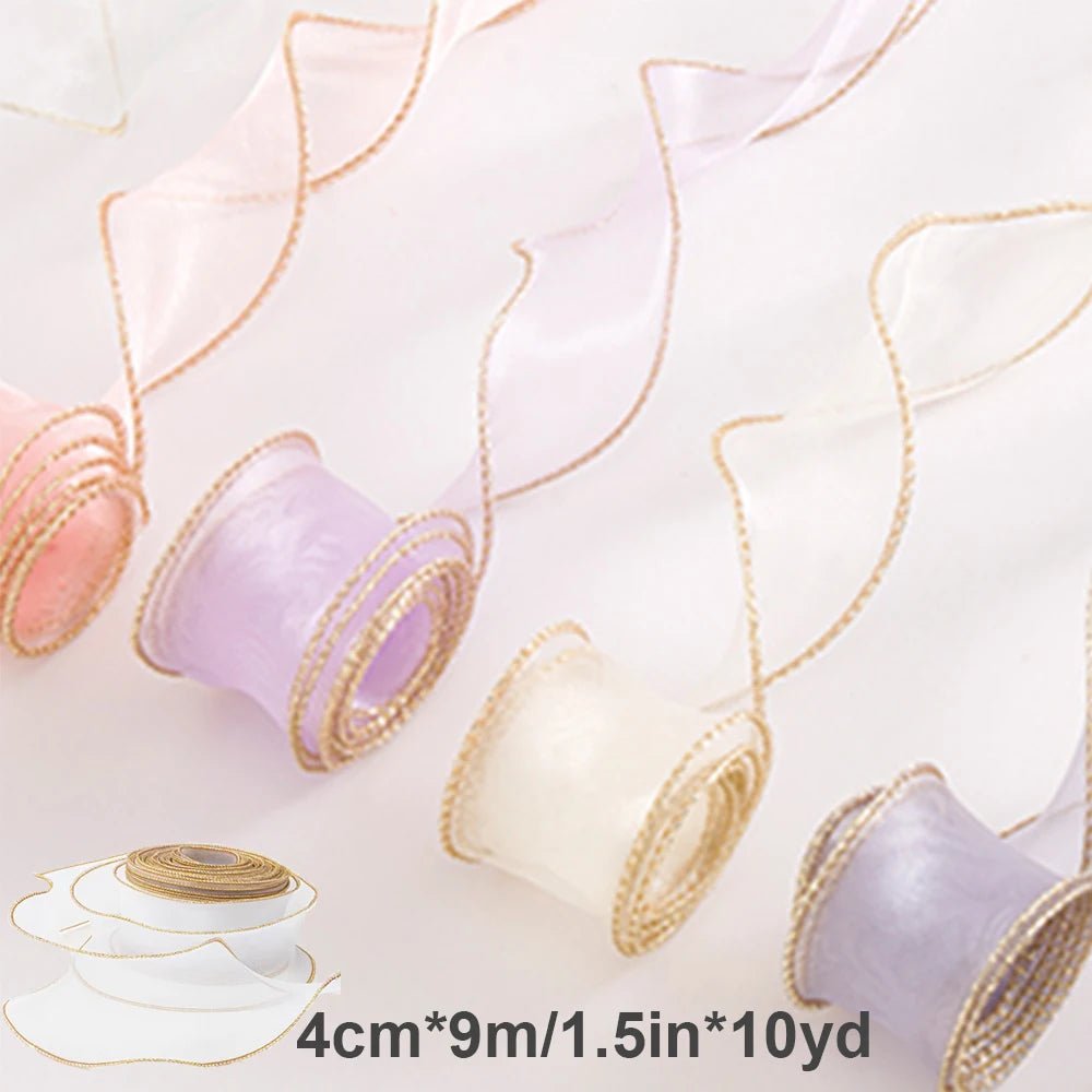 Ruban en Organza filaire transparent