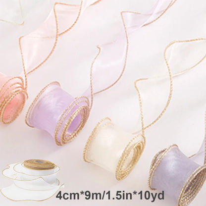 Ruban en Organza filaire transparent