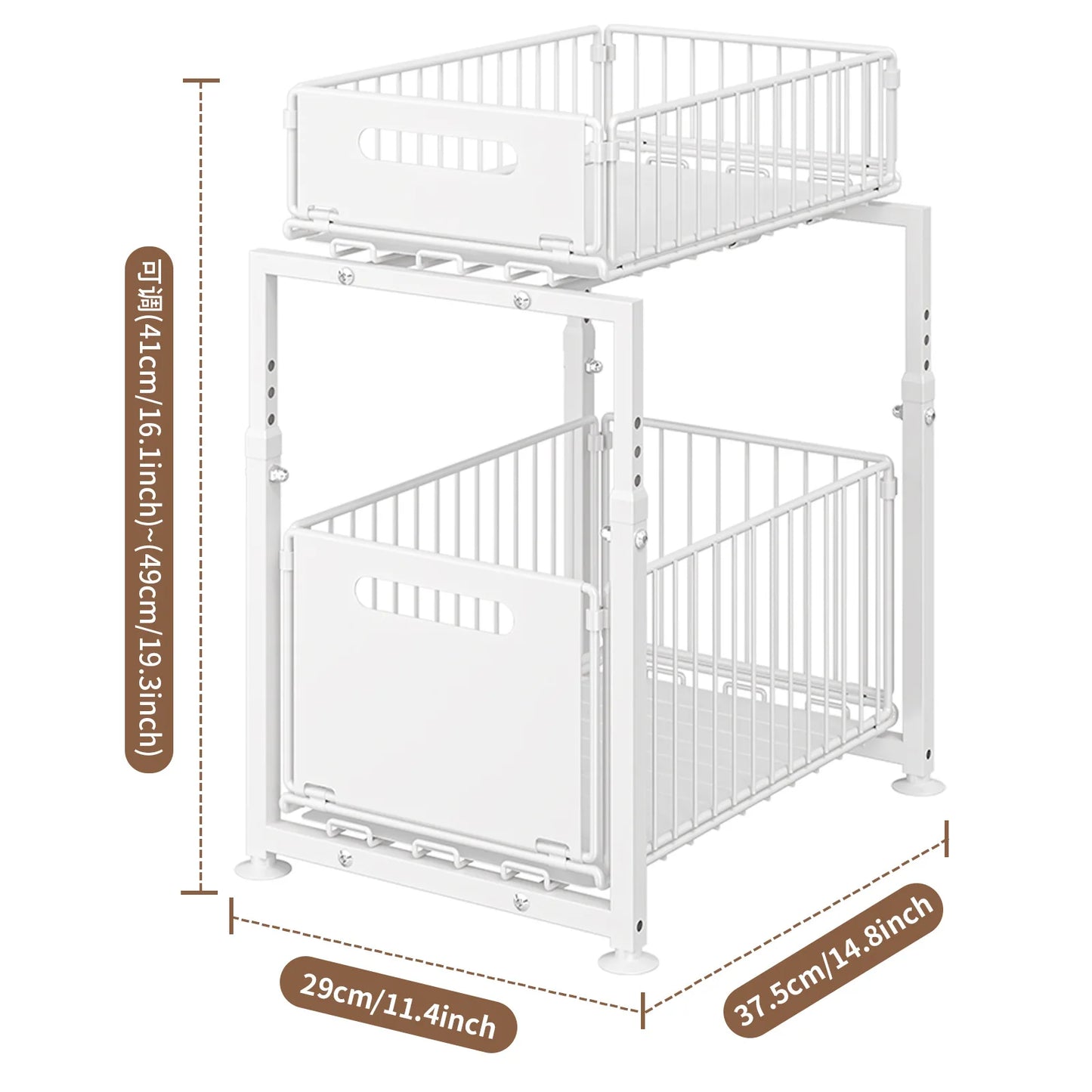 étagère de rangement pour évier de cuisine, panier extractible, panier extractible,