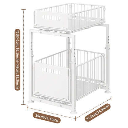 étagère de rangement pour évier de cuisine, panier extractible, panier extractible,