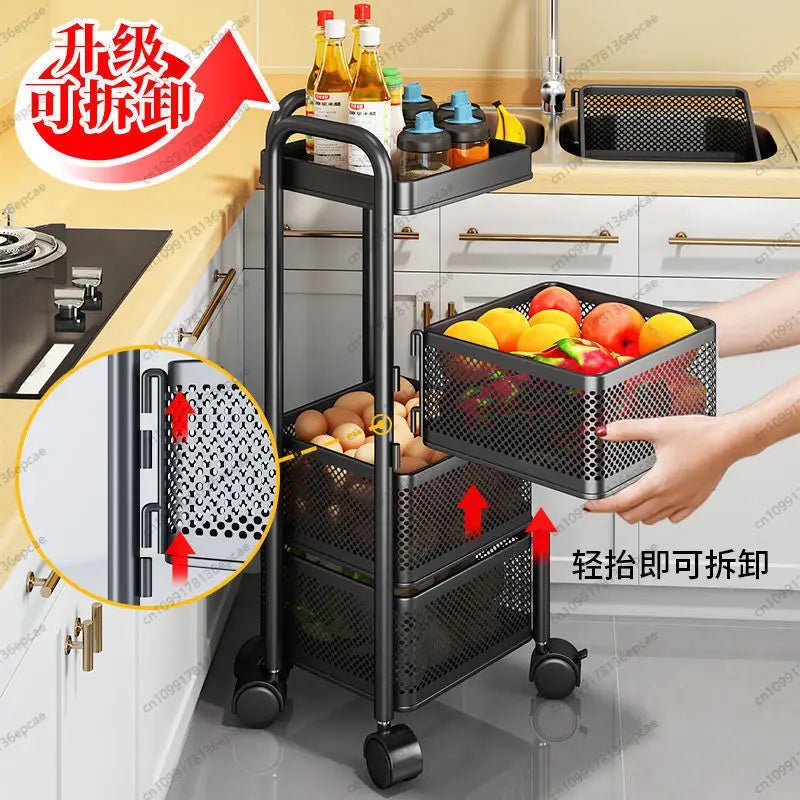 Panier Rotatif de Stockage de Légumes de Cuisine