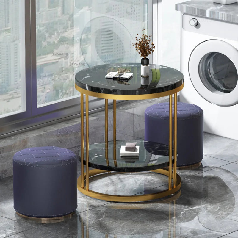 Tables de chevet balcon à thé ronde