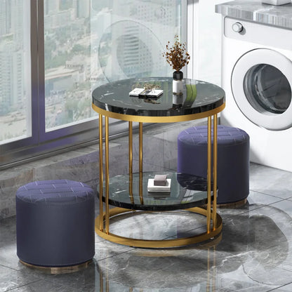 Tables de chevet balcon à thé ronde