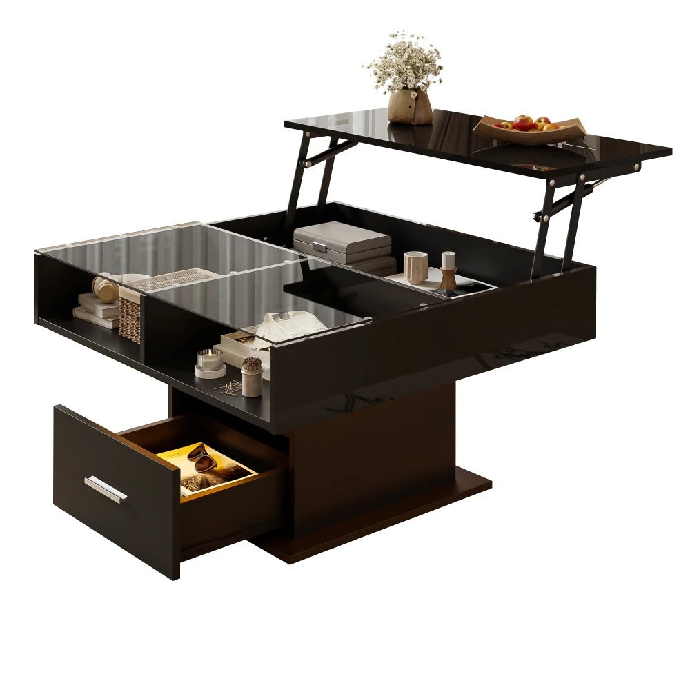 Table basse multifonctionnelle avec éclairage LED