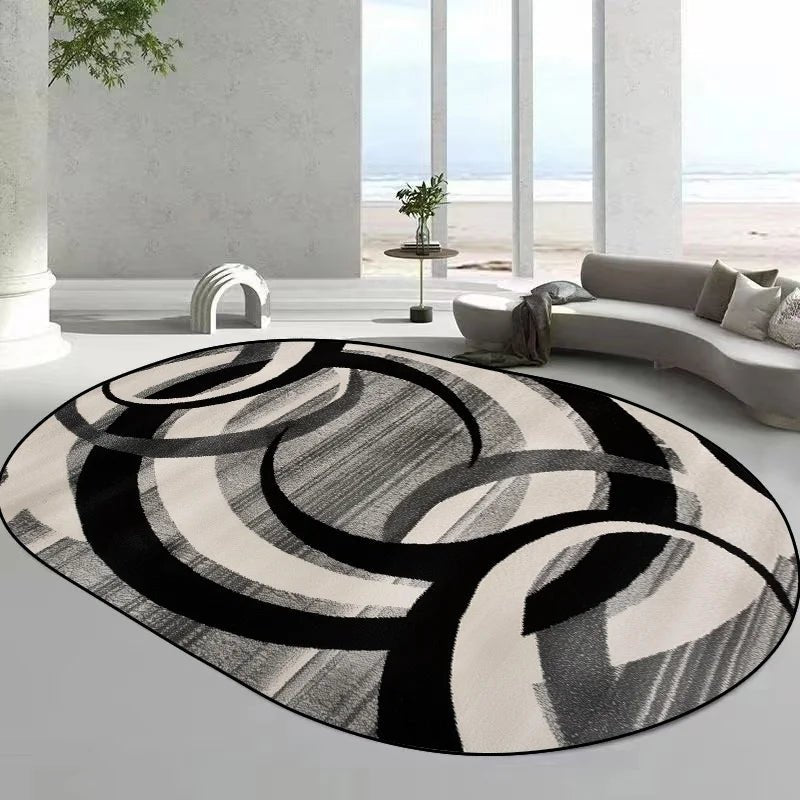 Tapis ovales de style moderne pour salon,