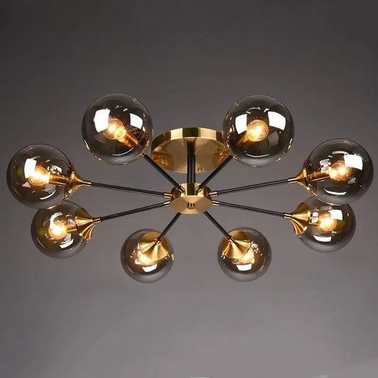 Boule de verre moderne pendentif LED |