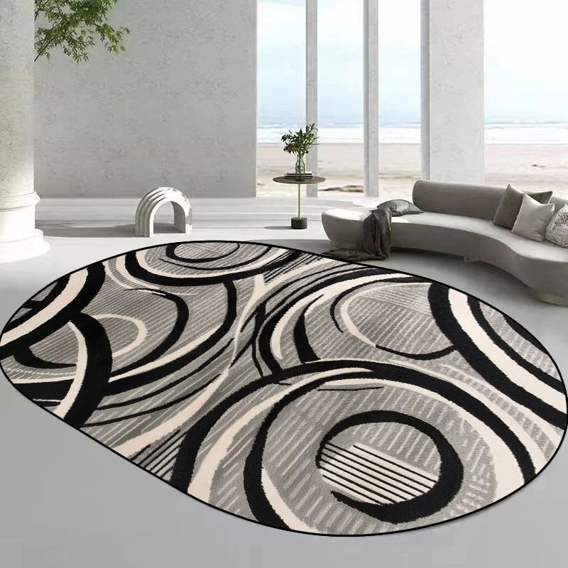 Tapis ovales de style moderne pour salon,
