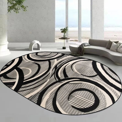 Tapis ovales de style moderne pour salon,
