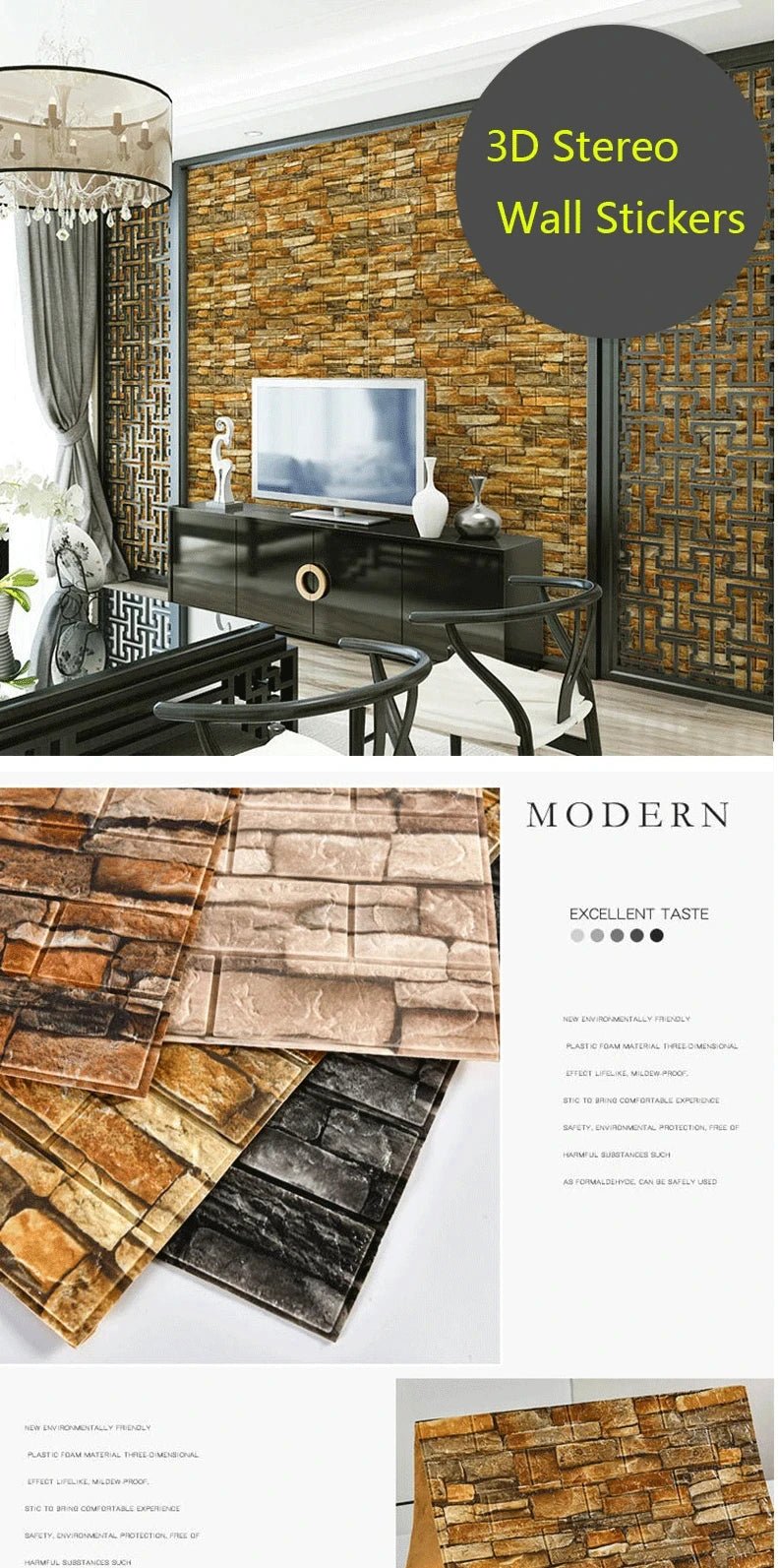 Papier peint auto-adhésif 3D