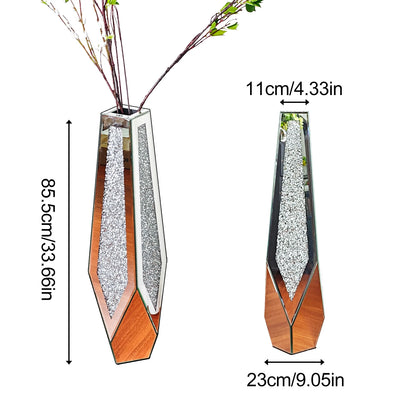 Grand Vase à miroir au sol