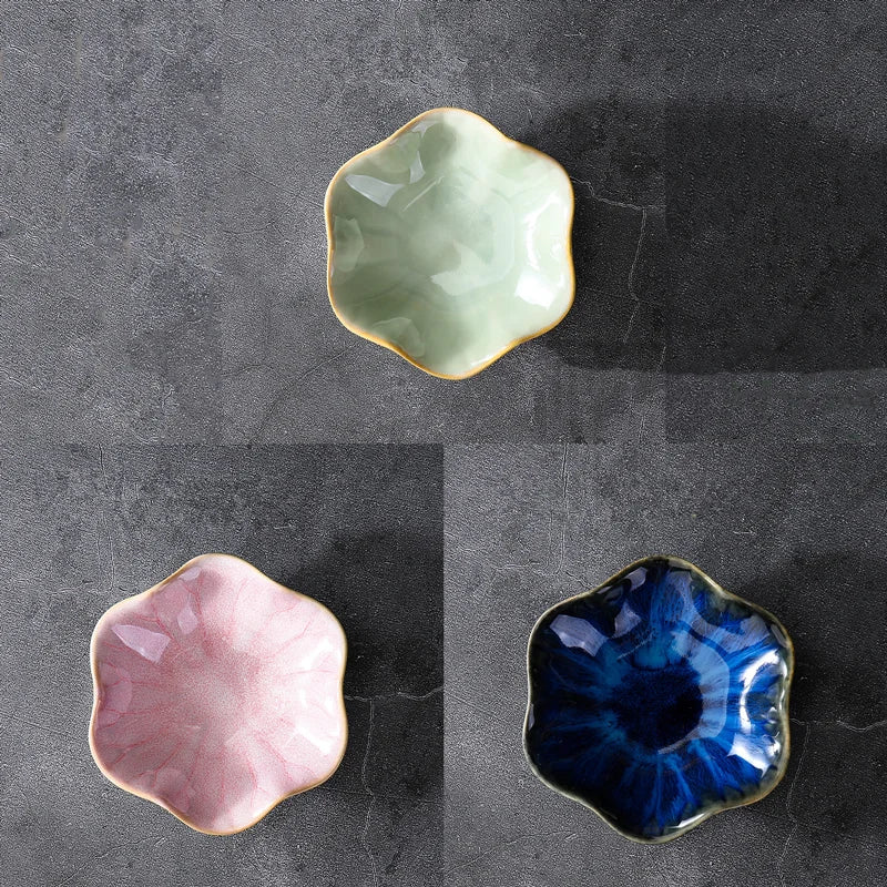 Plateau de rangement en céramique Lotus