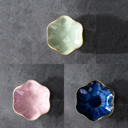 Plateau de rangement en céramique Lotus