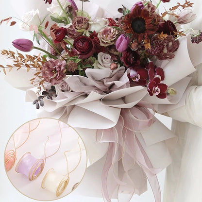 Ruban en Organza filaire transparent