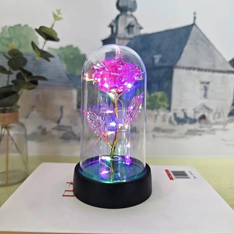 Roses artificielles,  Éternelle LED Lumineuse | Romantique