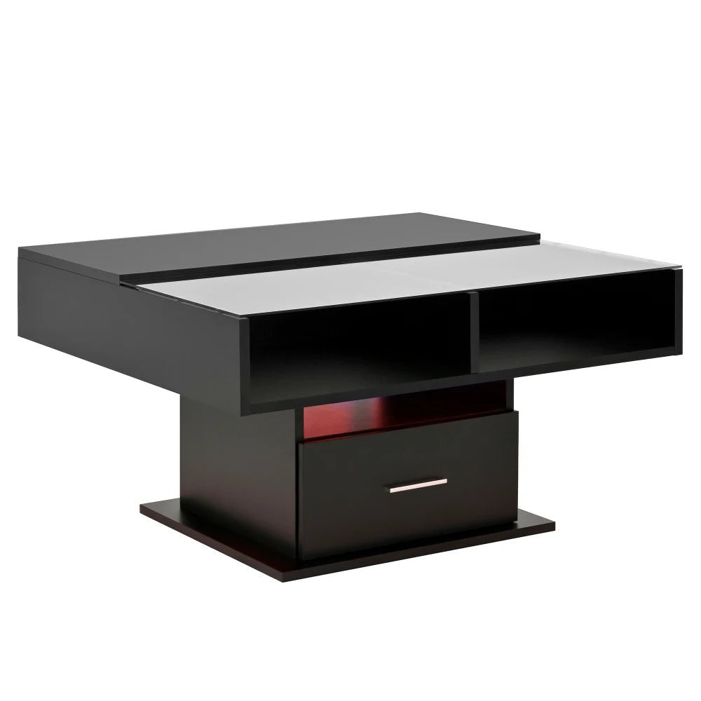 Table basse multifonctionnelle avec éclairage LED