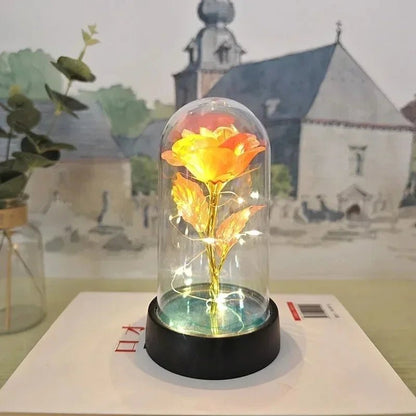 Roses artificielles,  Éternelle LED Lumineuse | Romantique