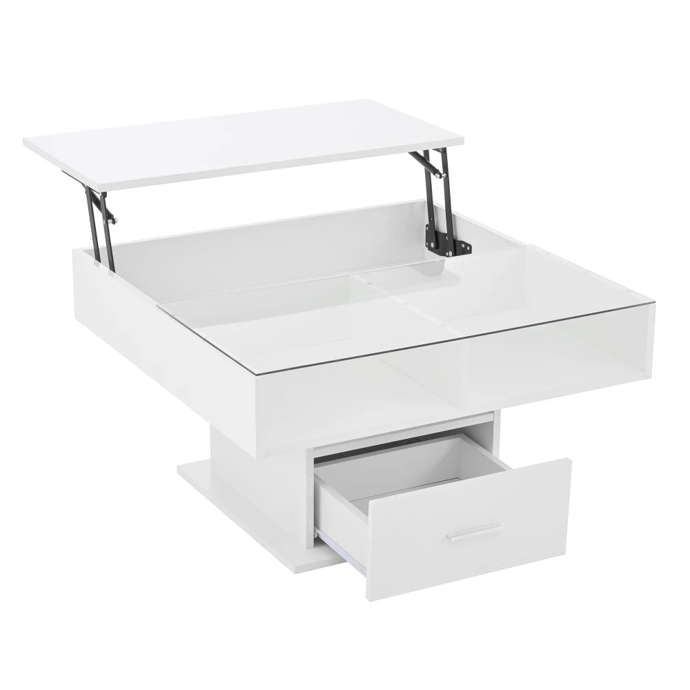 Table basse multifonctionnelle avec éclairage LED