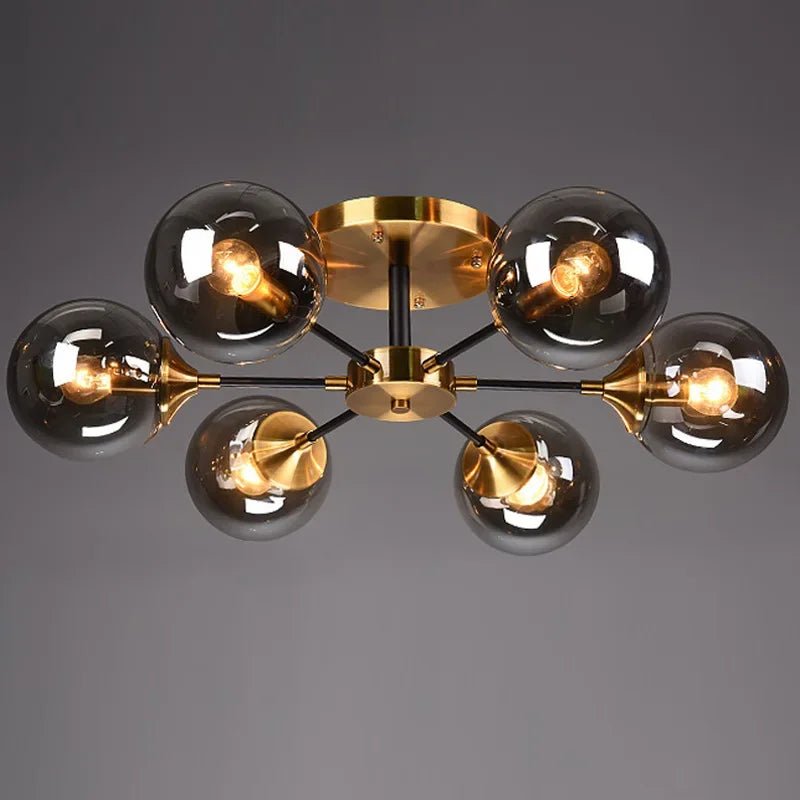 Boule de verre moderne pendentif LED |