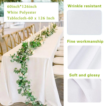 Nappe blanche imperméable et anti-rayures en Polyester,