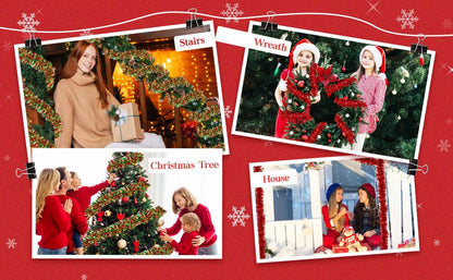 Guirlande de guirlandes dorées de 2M