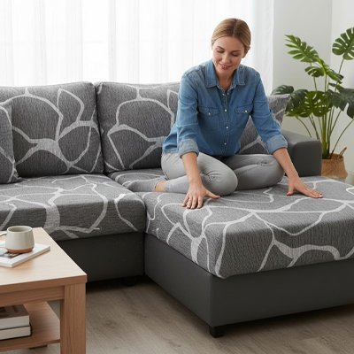 Housse canapé d'angle