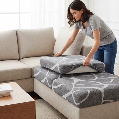 Housse canapé d'angle