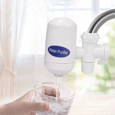 Filtre à eau robinet,Purificateur d'eau du robinet, remplacement lavable