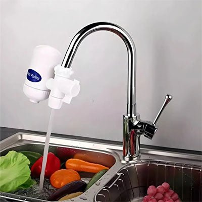 Filtre à eau robinet,Purificateur d'eau du robinet, remplacement lavable