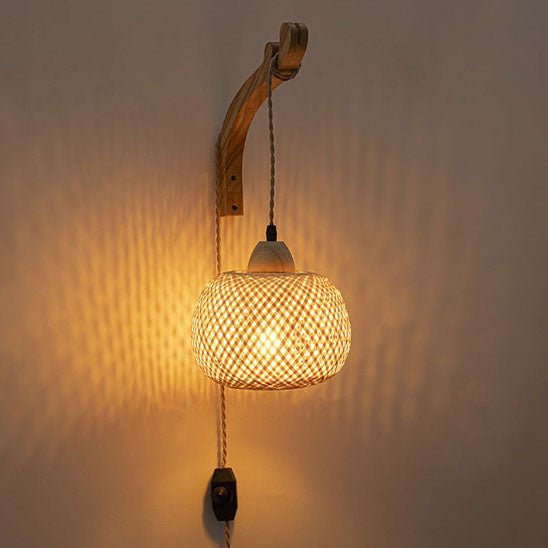 Applique murale rotin