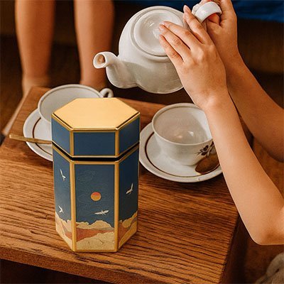 Boîte à Thé Conservatrice d'Arômes | Théa Élégance