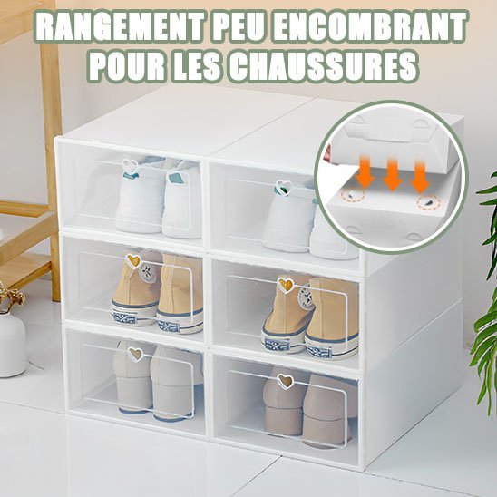 Boîte de Rangement Transparente pour Chaussure