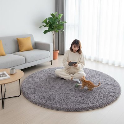 Tapis rond salon